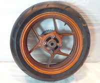 08-10 Kawasaki Ninja Ninja ZX10 ZX10R ZX-10R OEM Straight Rear Back Wheel & Rim - C3 Cycle