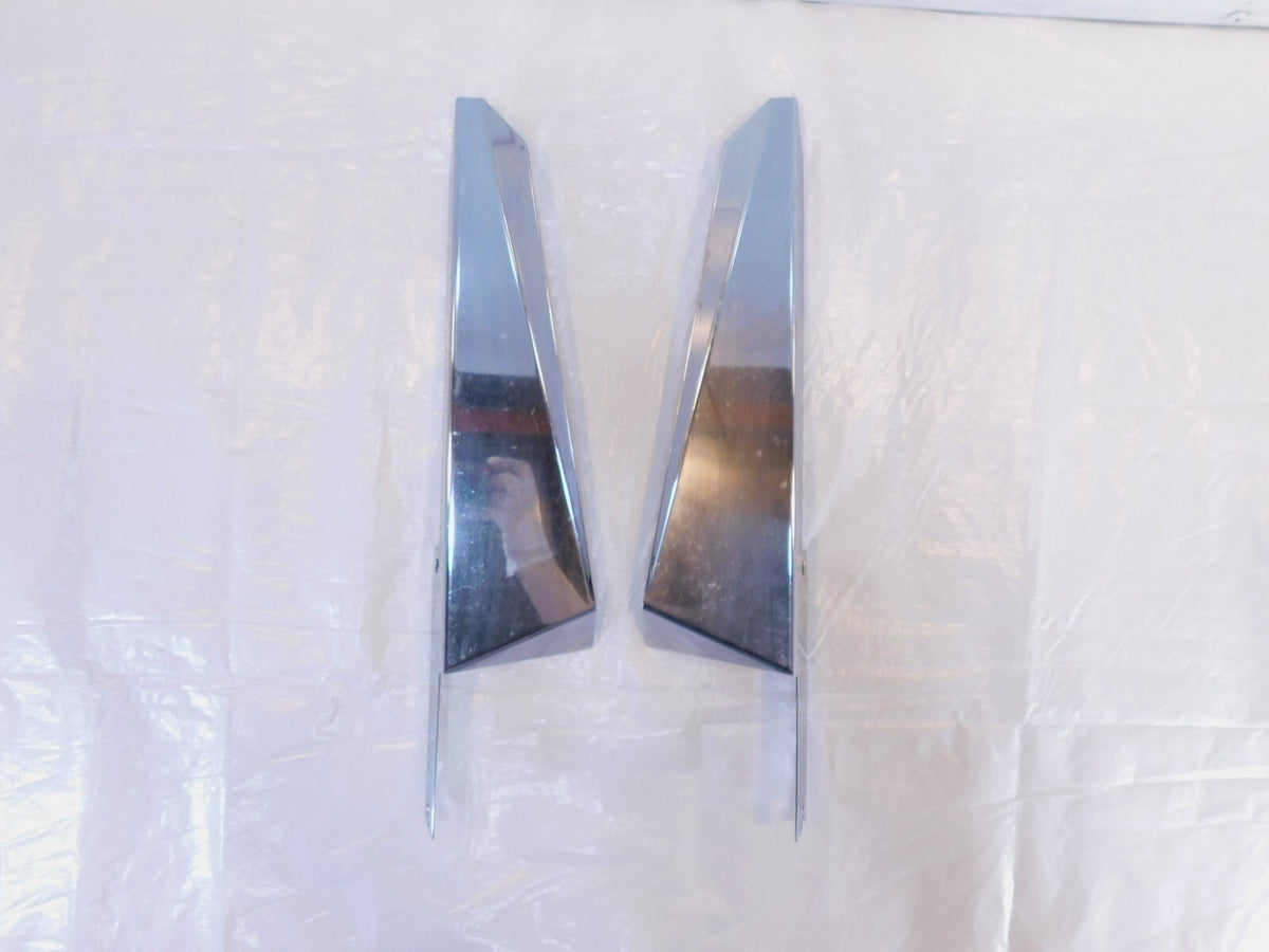 Harley Davidson Touring Electra Glide Chrome Front Fork Air Deflector Brackets - C3 Cycle