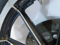96-99 Harley Sportster 883 & 1200 Silver Dual Disc Front Wheel Rim & Rotors BENT