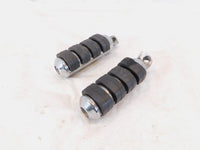 Pair Harley Touring FXR Dyna Sportster & Softail Black ISO Peg Footpeg Footrests - C3 Cycle