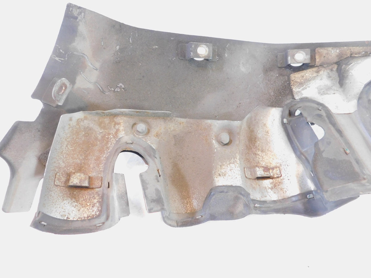 Honda GL1800 Goldwing 1800 Silver Left Exhaust Header Pipe Muffler Shield Cover - C3 Cycle