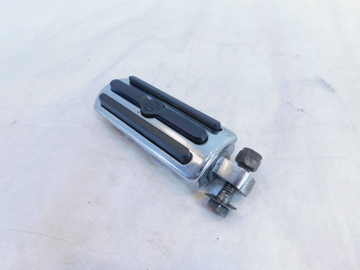 Harley Touring Dyna Sportster & Softail Chrome & Rubber Left Footpeg Footrest - C3 Cycle