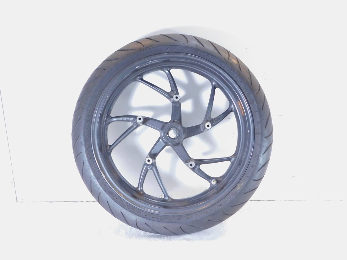 BMW K1200R K1200S & K1300GT K1300R K1300S Gray Front Wheel Rim & Tire - Bent - C3 Cycle