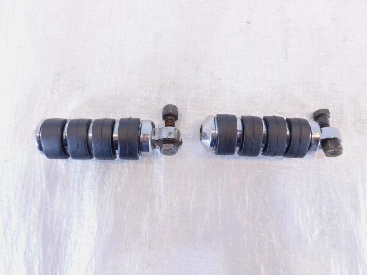 Harley Touring Dyna Sportster & Softail ISO Chrome & Rubber Footpeg Footrests