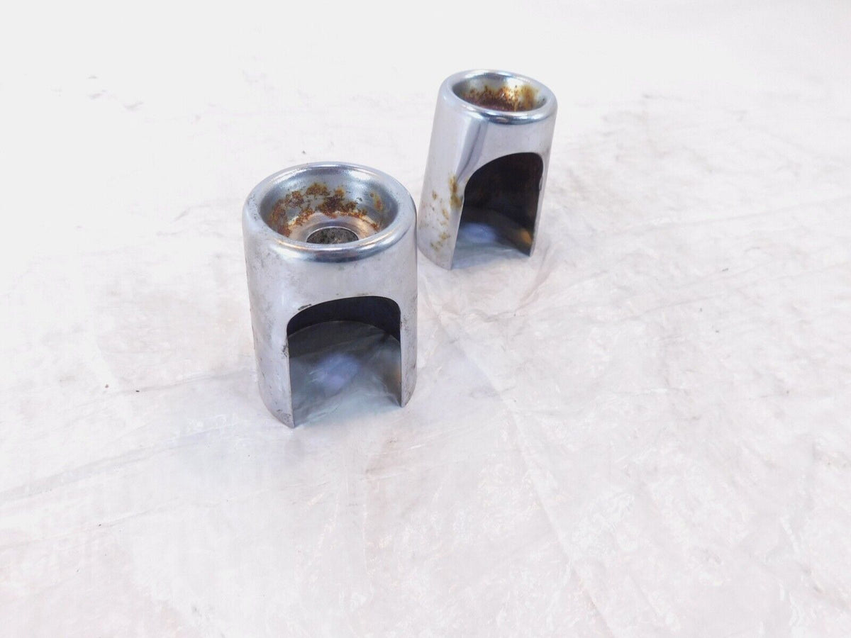 Harley Dyna Wide & Super Glide Low Rider Chrome Rear Shock Absorber Bolt Covers