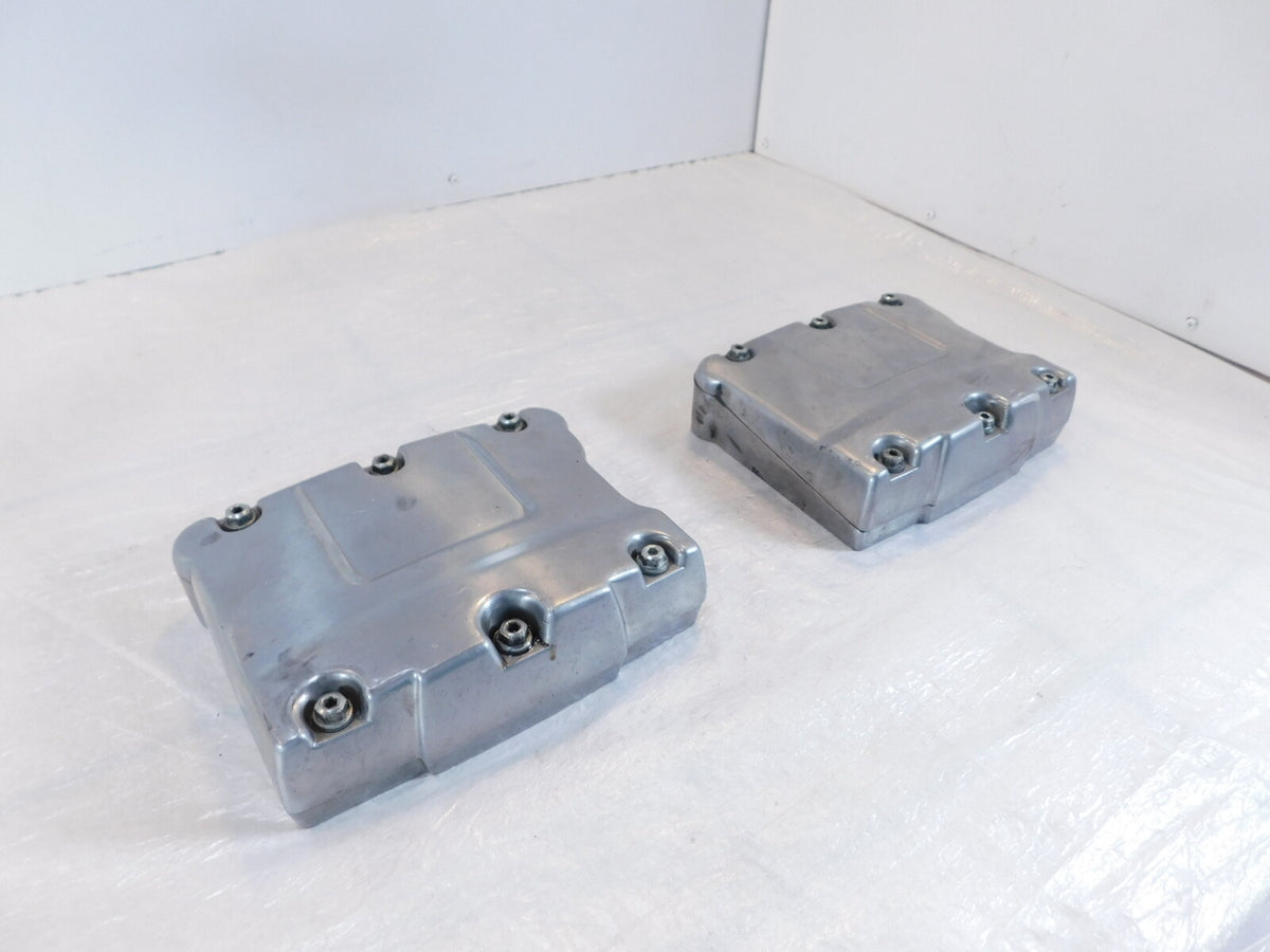 Harley Polished Twin Cam Touring Dyna & Softail Cylinder Head Cover Rocker Boxes - C3 Cycle