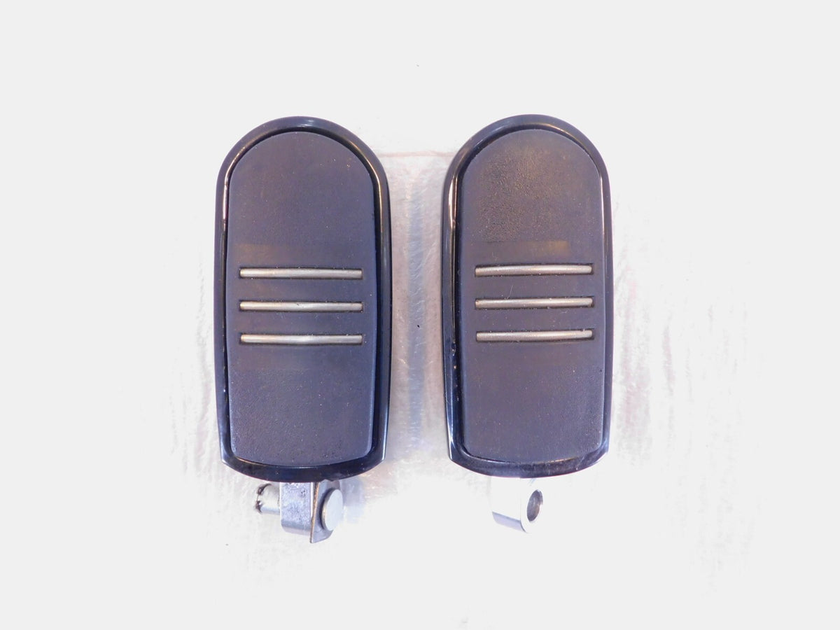 Harley Touring FXR Dyna Sportster & Softail Metal & Rubber Footpegs Footrests - C3 Cycle