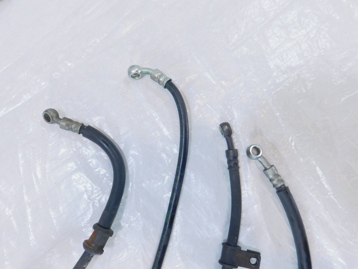 Suzuki RF600 Black Front & Rear Brake Master Cylinder to Caliper Hose Line Pipes - C3 Cycle