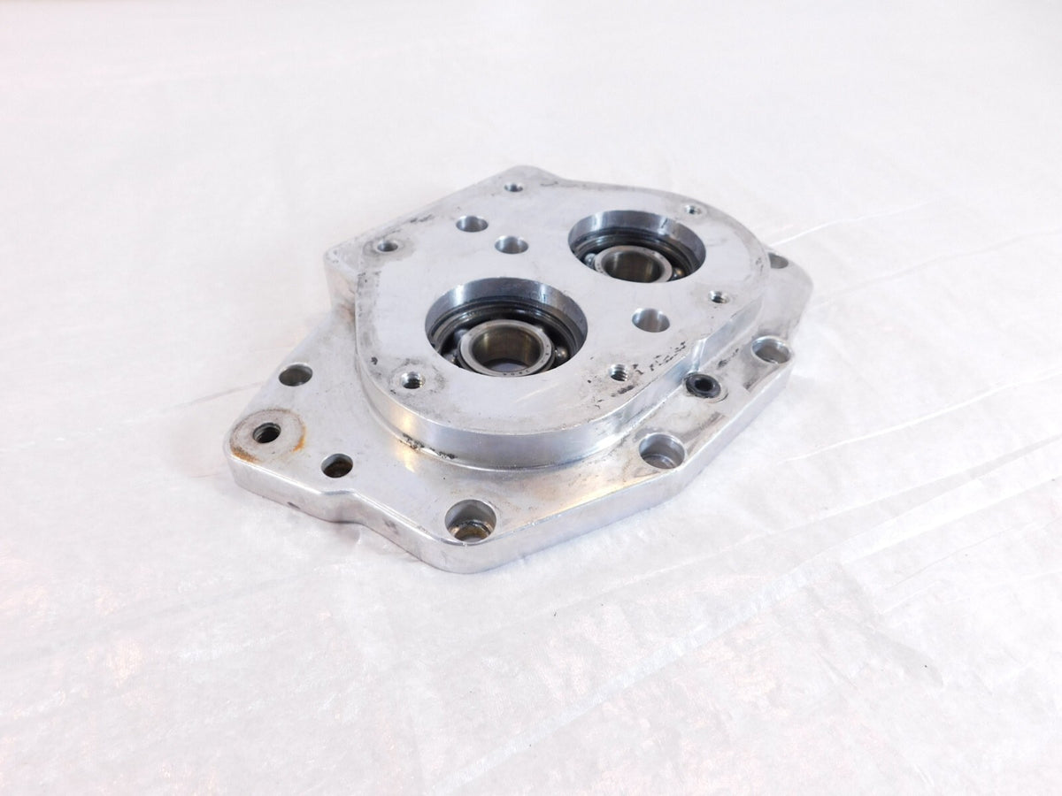 Harley EVO Electra & Tour Glide Polished Transmission Trap Door Bearing Housing