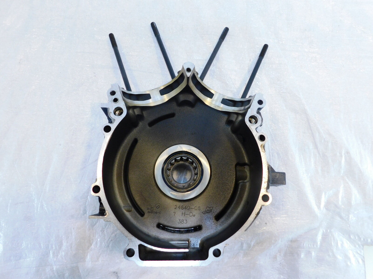 Harley Davidson Road King Electra Glide Dyna Engine Left Side Cranckcase Half - C3 Cycle