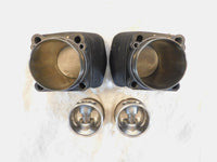 Pair Harley Davidson Sportster 1200 Black Engine Cylinder Barrel Jugs & Pistons - C3 Cycle