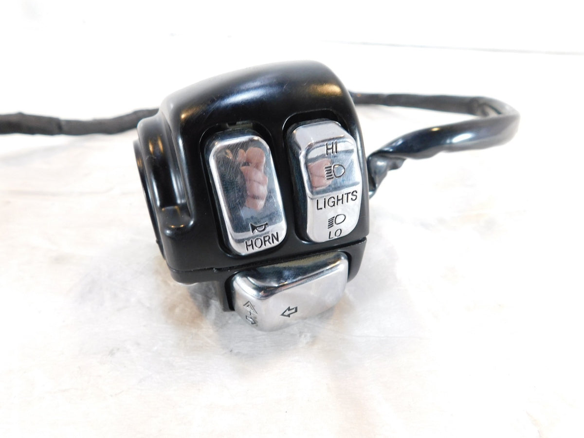 Harley Davidson Softail Dyna Sportster Left Handlebar Horn Turn Signal Switches - C3 Cycle
