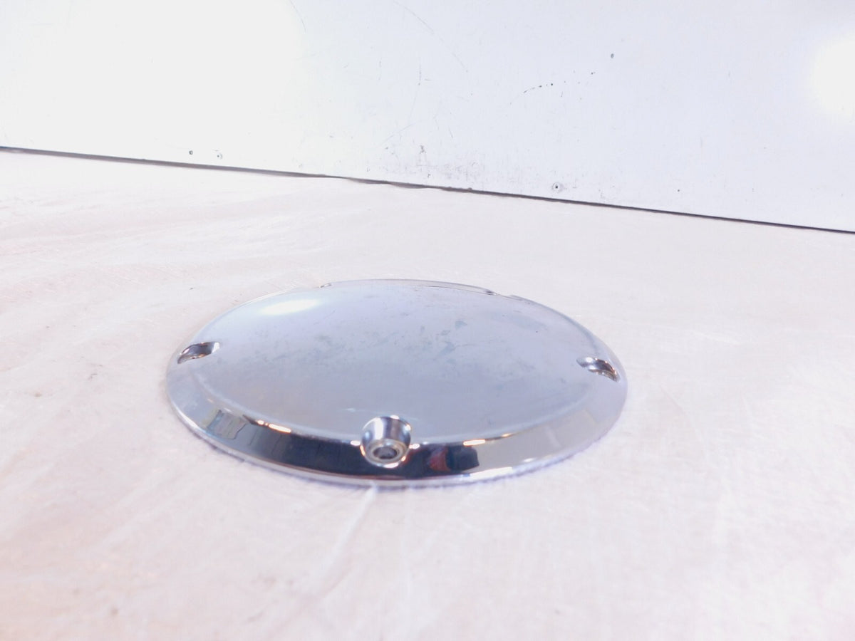 Harley Davidson Twin Cam Softail & Dyna Left Engine Chrome Derby Clutch Cover - C3 Cycle