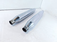 Harley Davidson Dyna Super Glide & Low Rider Chrome Exhaust Header Pipe Mufflers - C3 Cycle