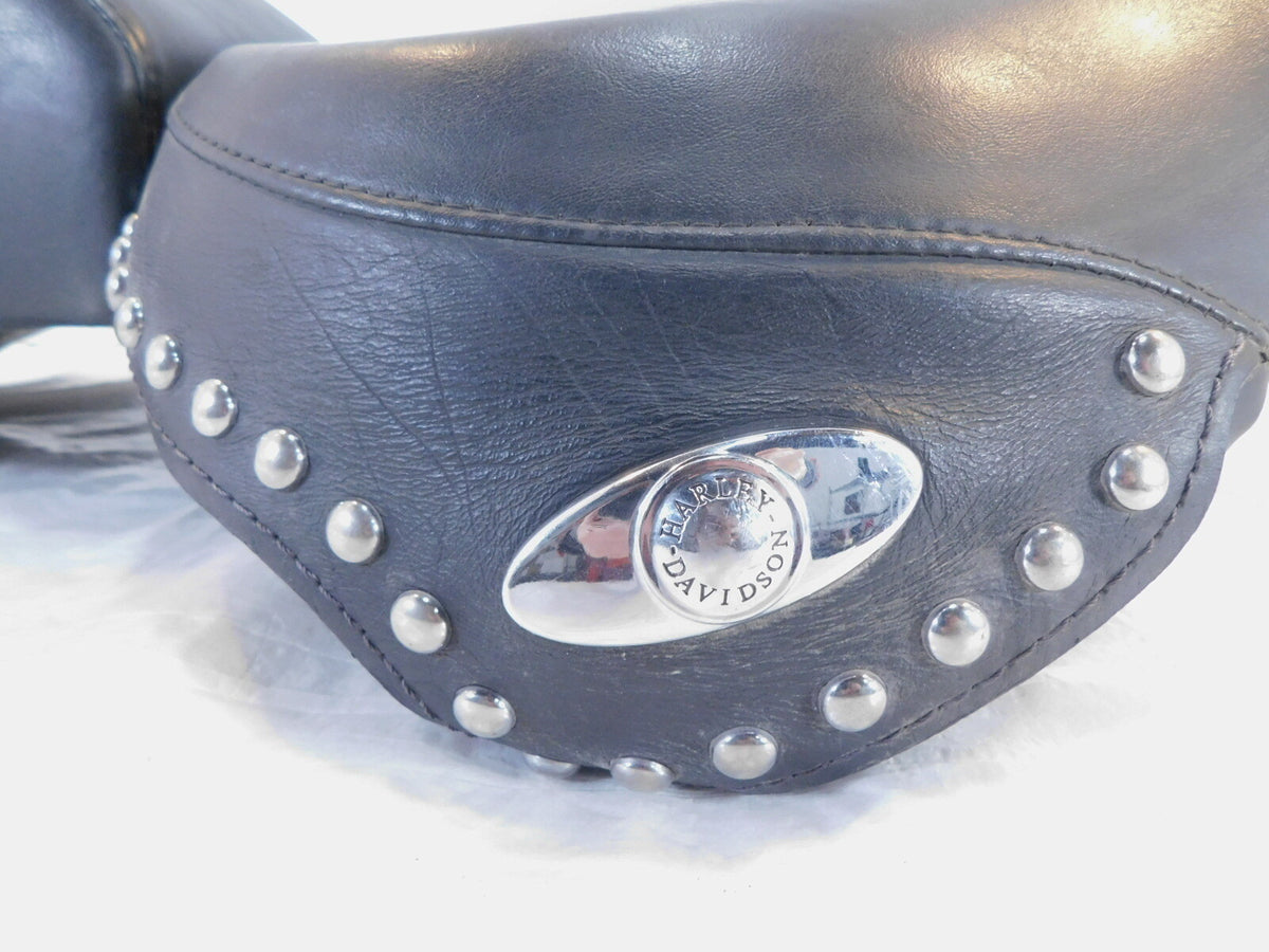 Harley Davidson Black Softail Heritage Classic Rider & Passenger Seat Saddle