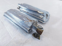 Harley Touring FXR Dyna Sportster & Softail Chrome & Rubber Footpegs Footrests