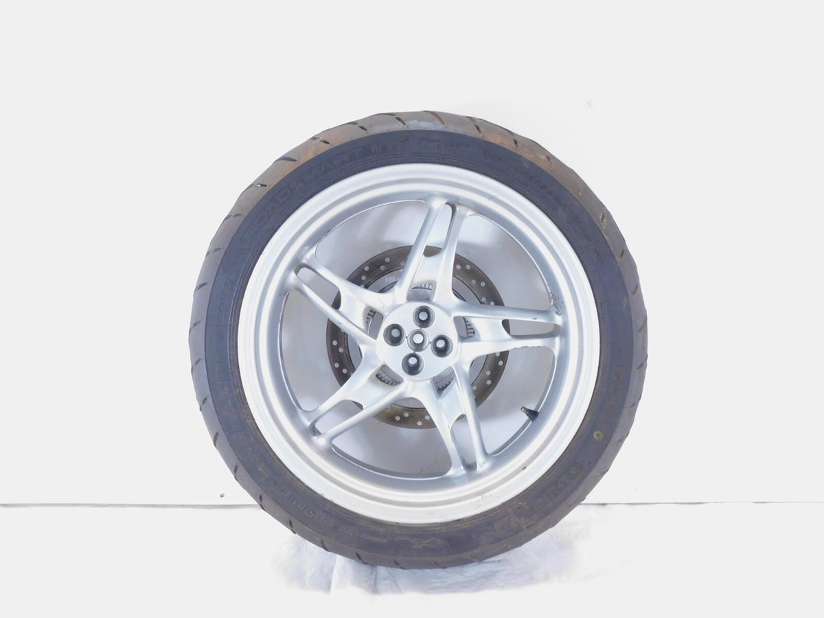 BMW R1150R R1150RS R1150RT R1100S Silver Rear Wheel Rim w/ Tire - 5x17" & Rotor