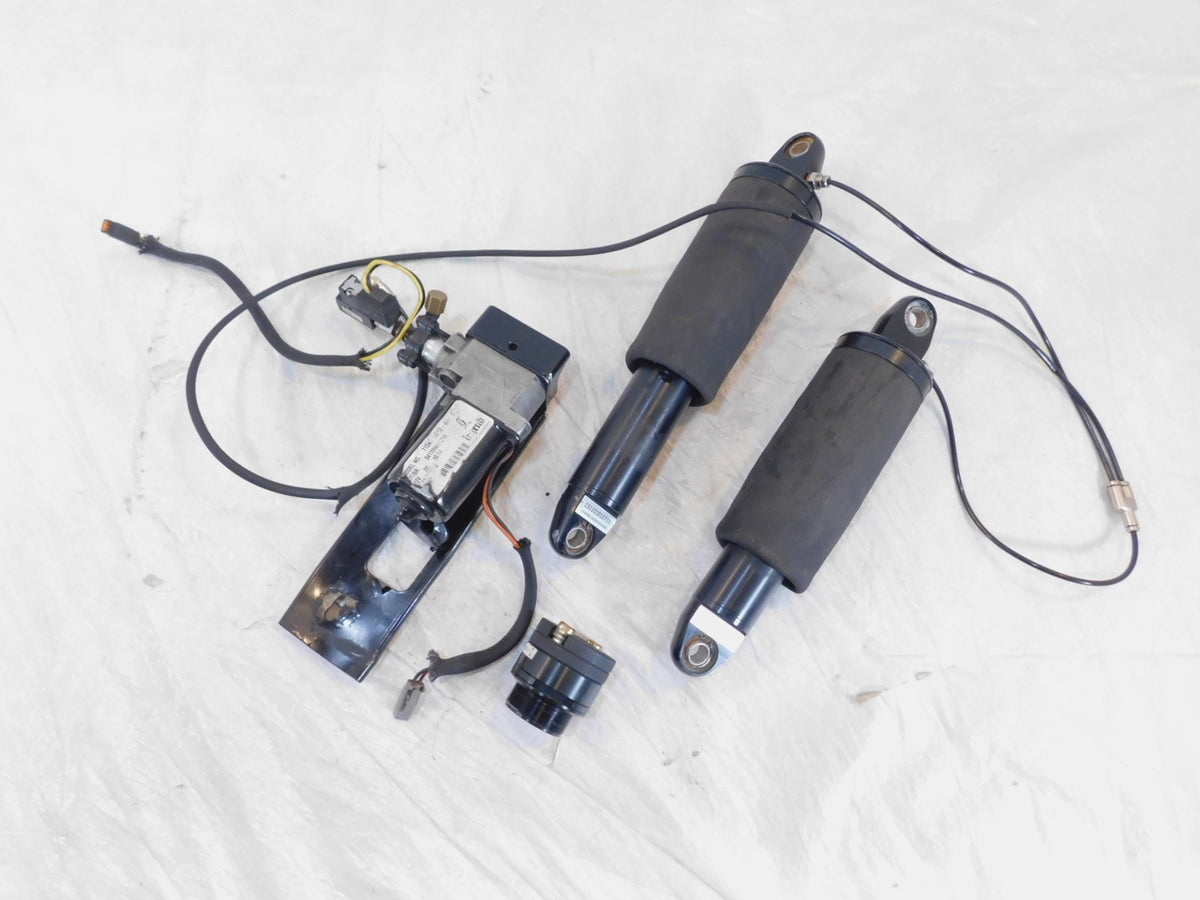Harley Road Street Electra Glide Legend Suspension Rear Air Shocks & Pump - C3 Cycle