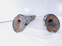08-10 Victory Vision Rear Left/Right Crossover Exhaust Mufflers & Chrome Shields - C3 Cycle