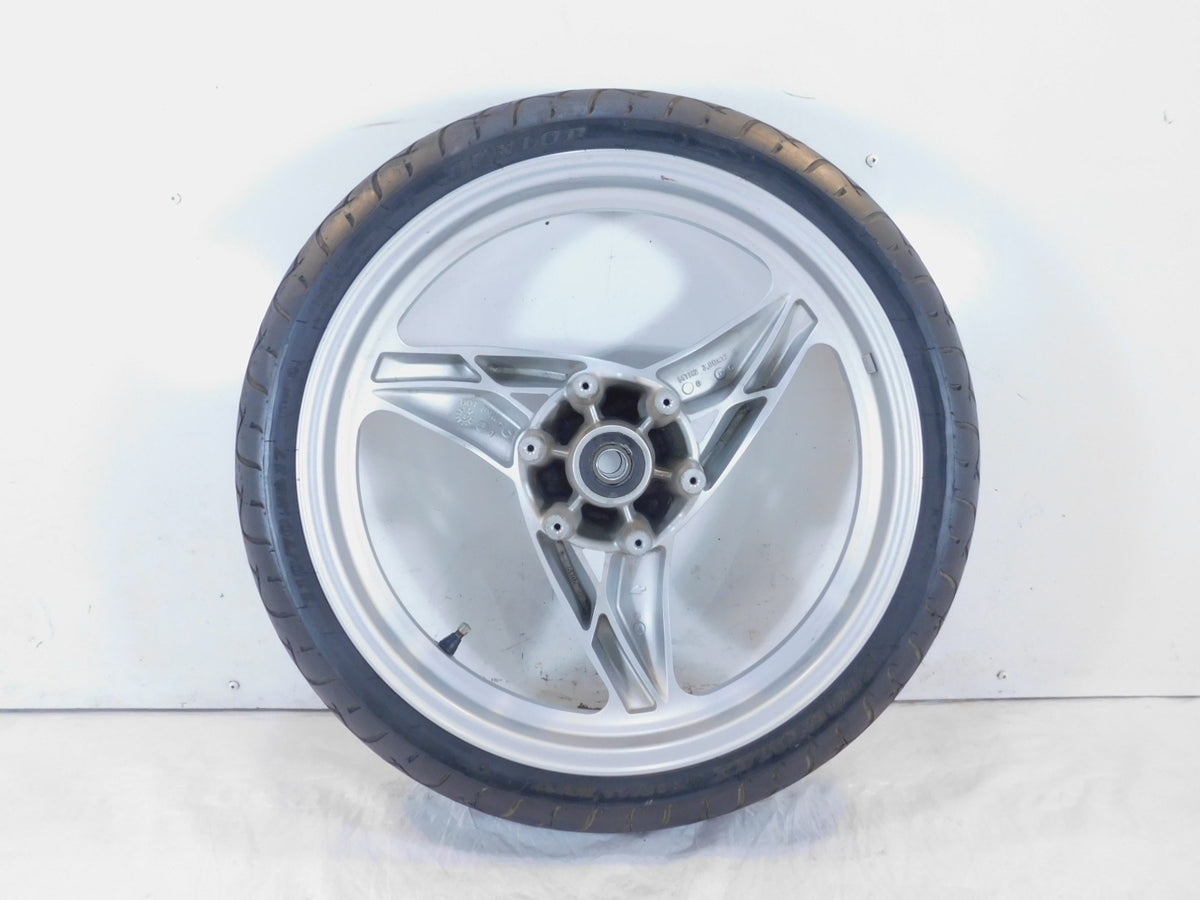 2001 2002 2003 2004 2005 BMW F650CS F650 CS Silver Front Wheel Rim & Tire - C3 Cycle