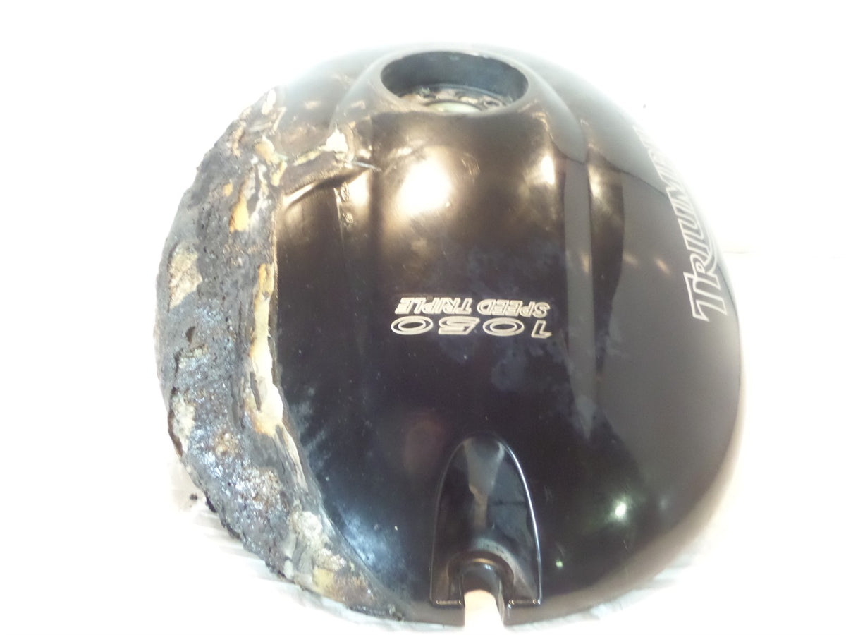 2005-2010 Triumph Speed Triple 1050 Black Gas Petrol Fuel Tank Cell - T2400209 - C3 Cycle