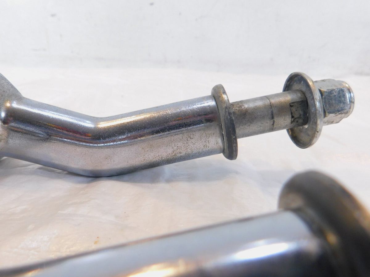 Harley Dyna Wide & Super Glide Custom Chrome Handlebar Mount Clamp Brackets - C3 Cycle