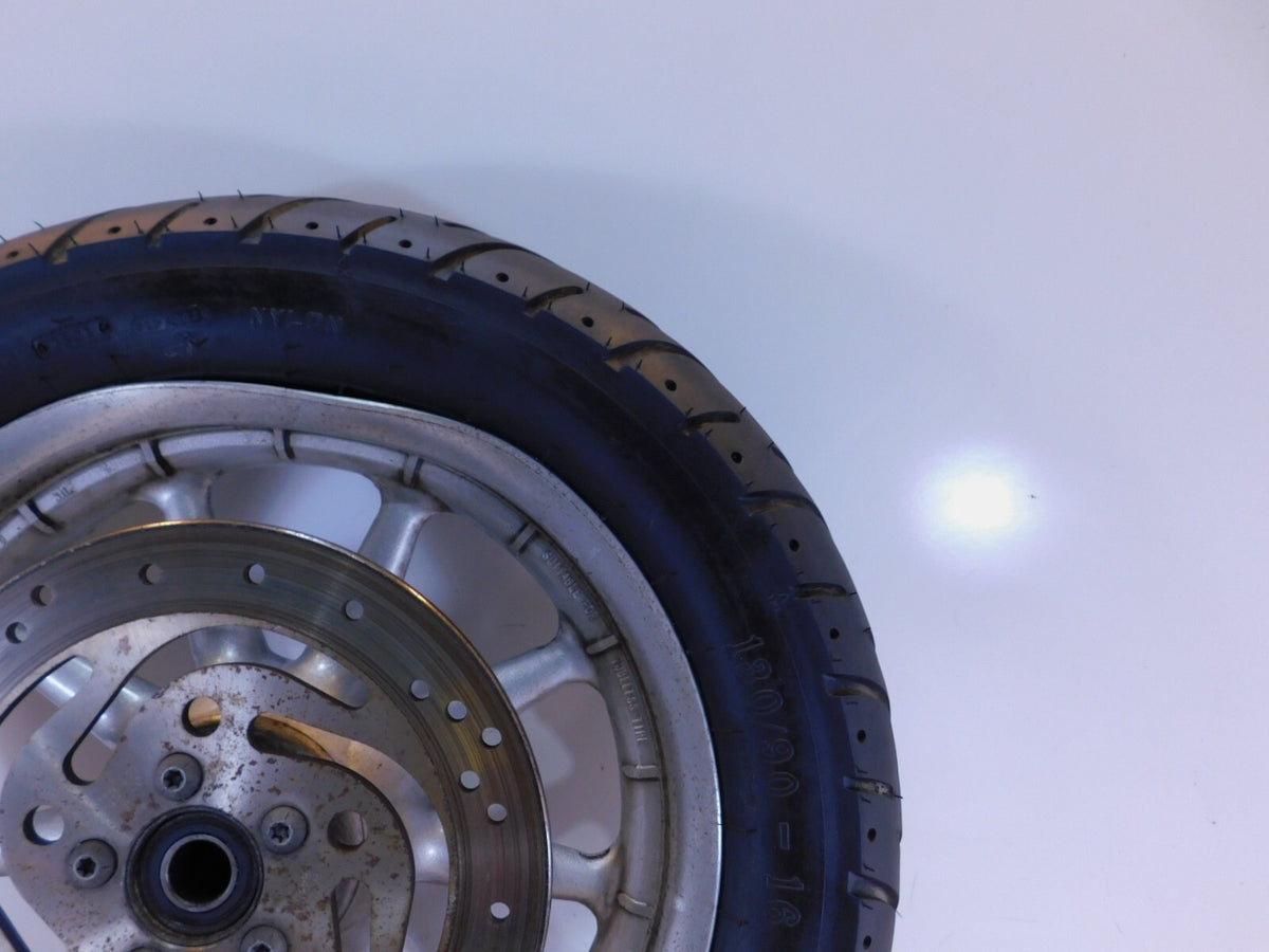 Harley Davidson Road Street Electra Glide 9 Spoke Silver Rear Wheel Rim - BENT - C3 Cycle