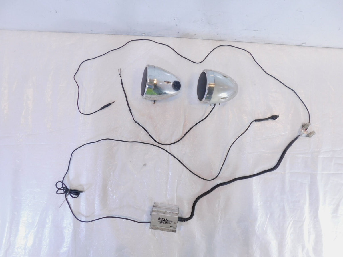 Harley Davidson Softail Dyna Sportster Boss Audio Systems Chrome Speaker System - C3 Cycle