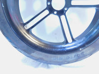 2001 Titan Phoenix ZRM ZSX Softail EVO Black Cast Front Wheel Rim & Tire Damaged - C3 Cycle