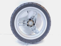 2001-2005 BMW F650 CS F650CS Scarver Silver Rear Rim Wheel & Tire - 36317681009 - C3 Cycle