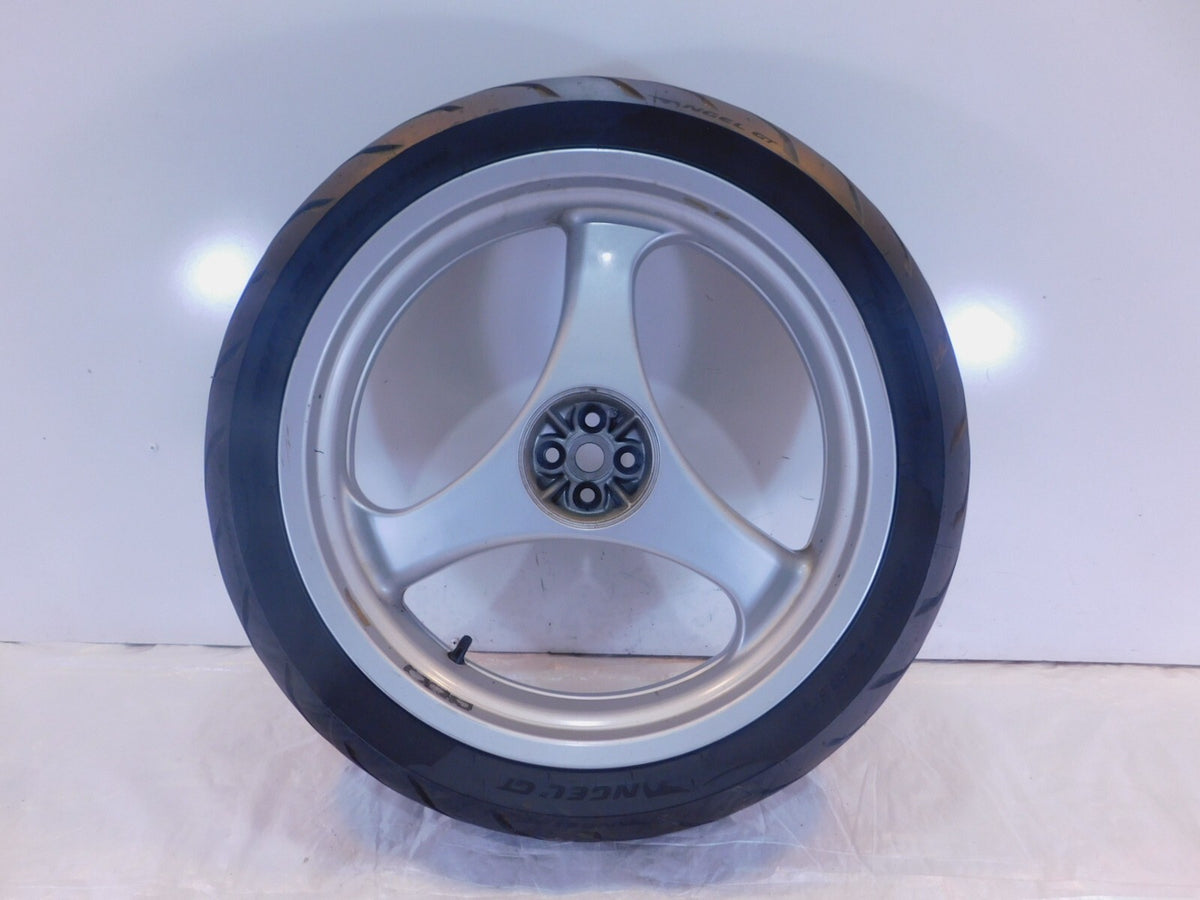 BMW R1100R R1100RT R1100RS R850R & K1 K1100LT Cast Silver Rear Wheel Rim & Tire - C3 Cycle