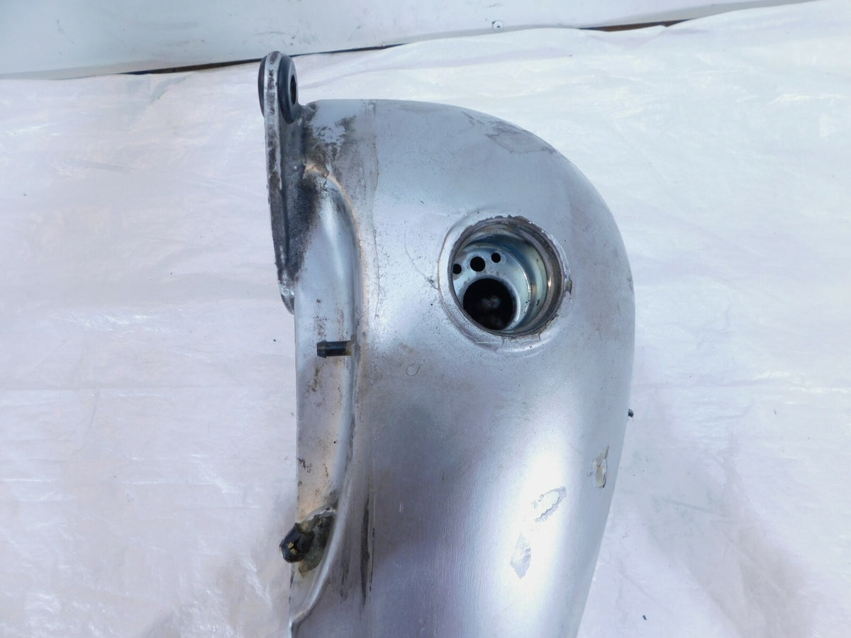 01 2001 Indian Gilroy Scout Right Fuel Gas Petrol Tank Silver- Dented - C3 Cycle