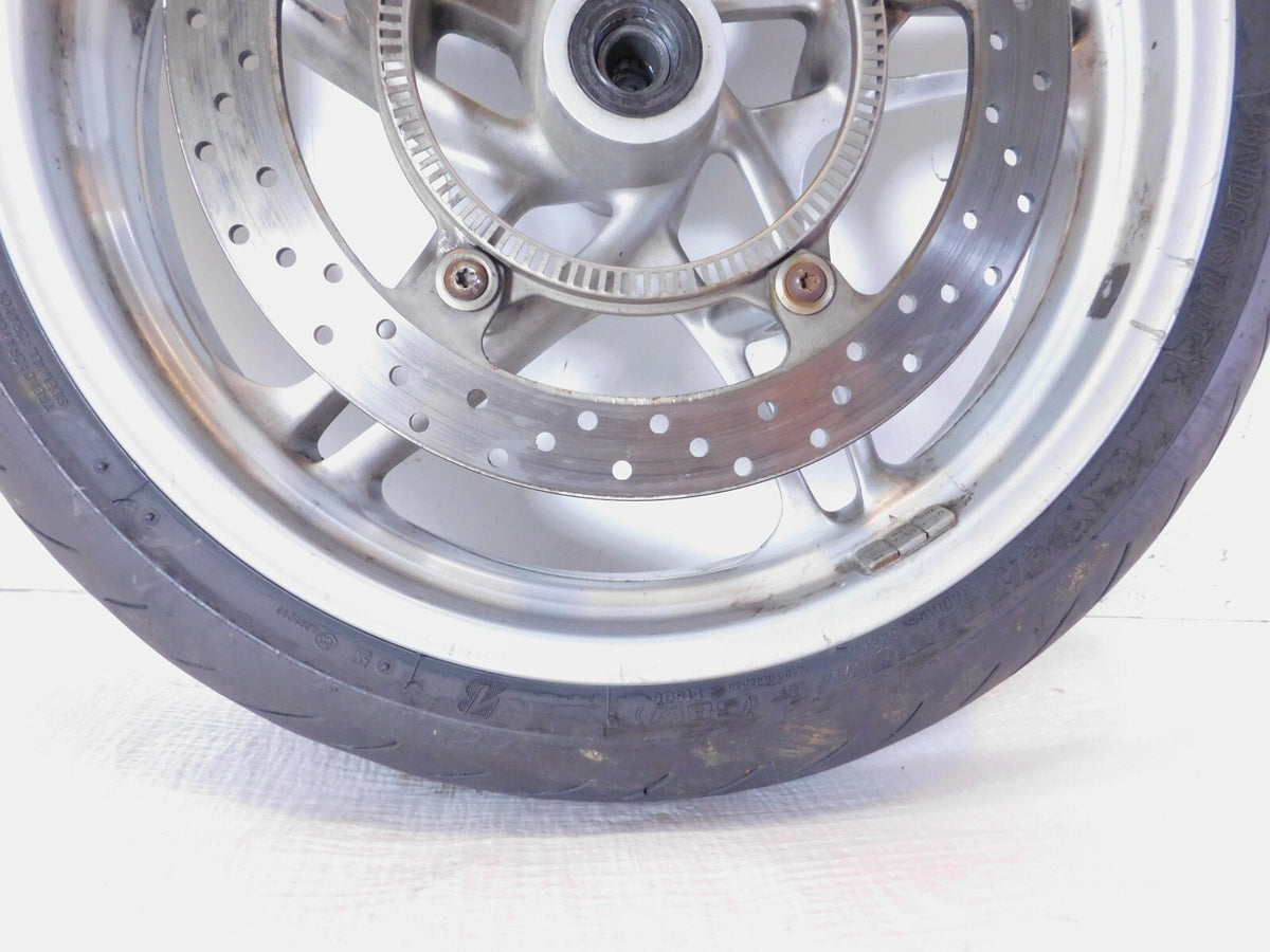 BMW K1200GT K1200RS R1100S R1150R Cast Silver Front Wheel Rim Tire & Brake Rotor - C3 Cycle