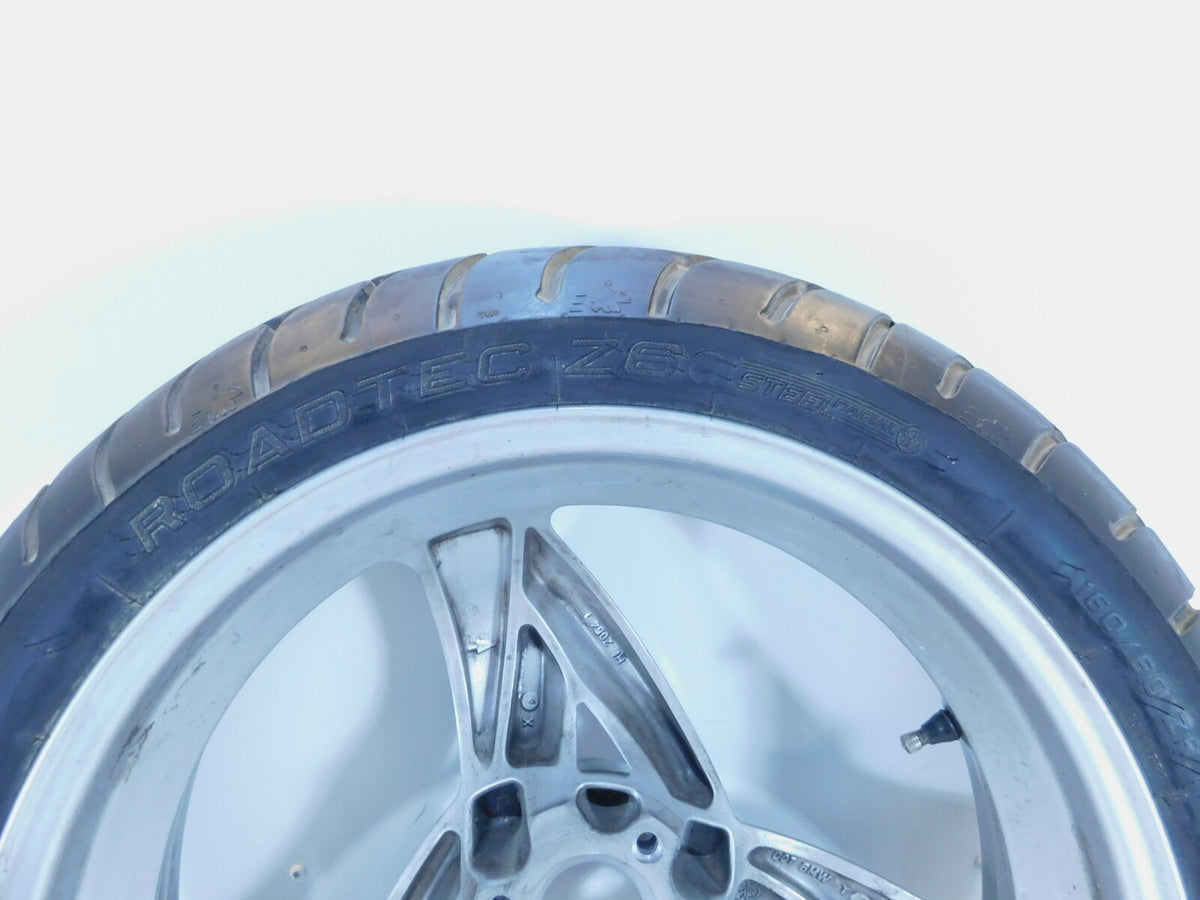 2001-2005 BMW F650 CS F650CS Scarver Silver Rear Rim Wheel & Tire - 36317681009 - C3 Cycle