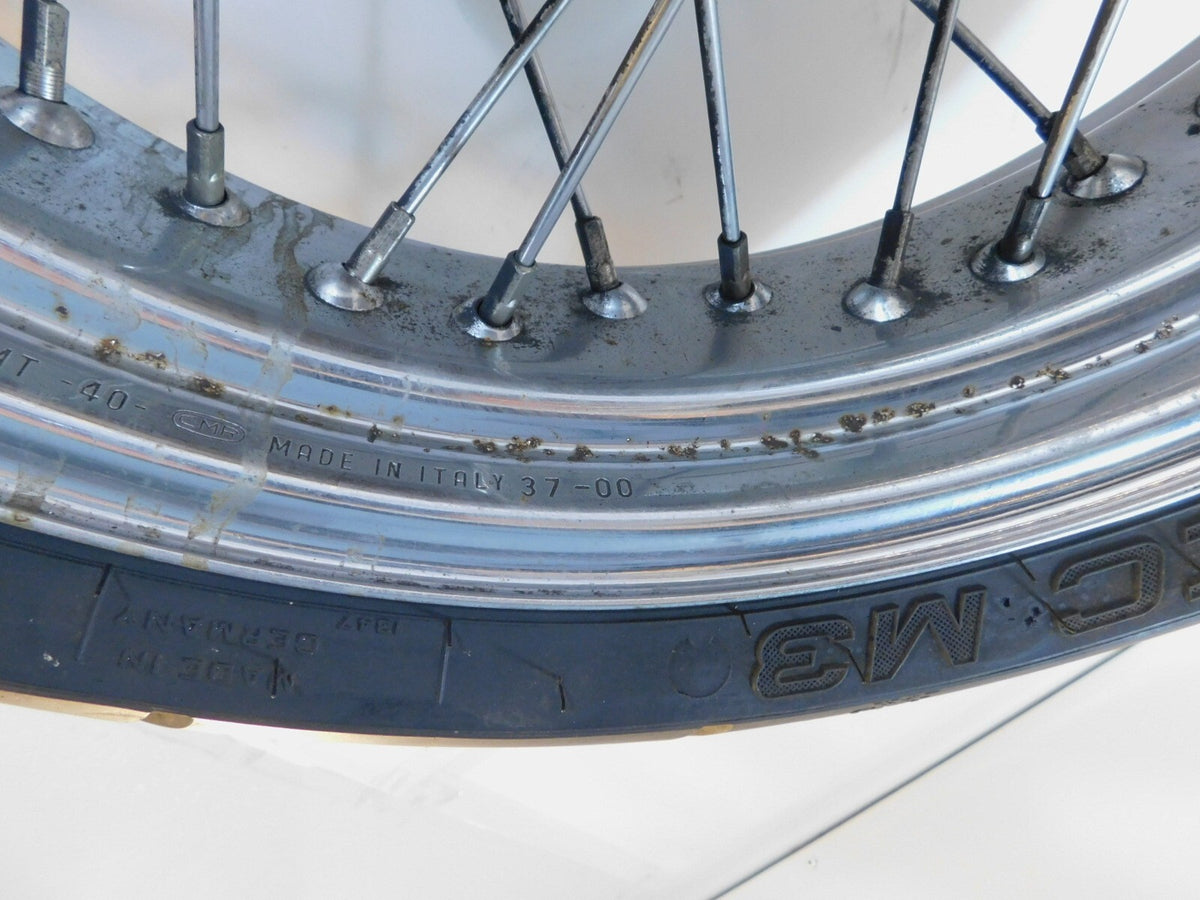1998-2003 Triumph Thunderbird Sport Chrome Spoked Rear Wheel Rim & Tire