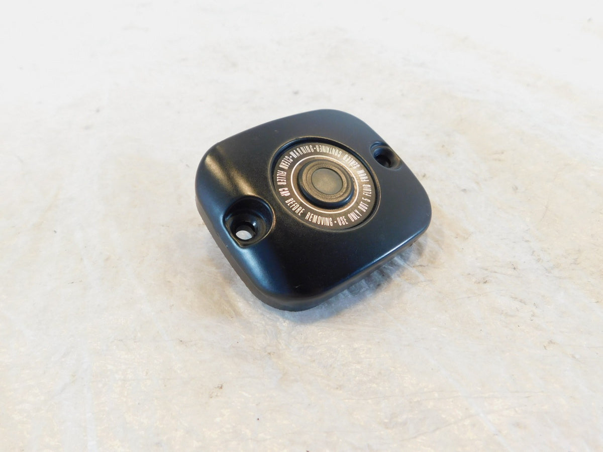 Harley Sportster Softail & Dyna Front Brake Master Cylinder Black Cover Cap Lid - C3 Cycle