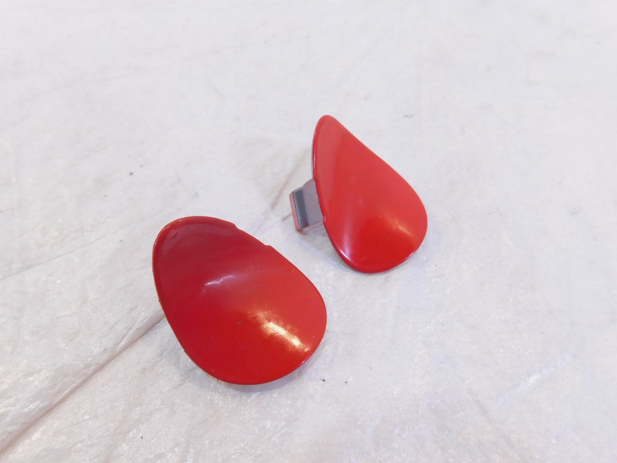 Vespa Piaggio Primavera 50 125 150 Pair Red Left Right Steering Fairing Plugs - C3 Cycle