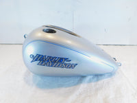 2004-2005 Harley Davidson Dyna Low Rider FXDL Silver Fuel Petrol Tank- Dents - C3 Cycle