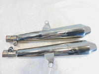2015 & 2016 Triumph Thruxton 900 Left/Right Rear Exhaust Muffler Pipes - Dents - C3 Cycle