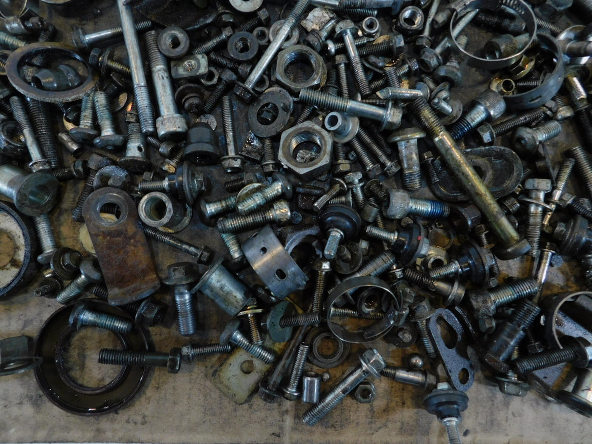 1994 & 1995 Yamaha FZR1000 Nuts Bolts & Brackets Parts Box Lot - C3 Cycle