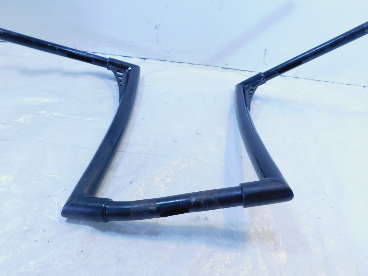 Bent Harley Softail Sportster & Dyna 16" Black Ape Hanger Handlebars Handle Bars - C3 Cycle