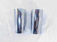 Harley Road King & Electra Glide & Softail Chrome Front Fork Slider Cover Tins - C3 Cycle