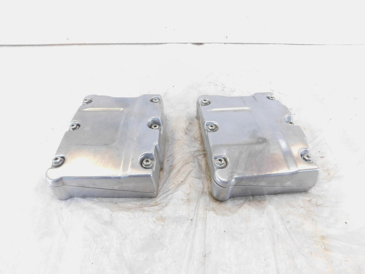 Harley Polished Twin Cam Touring Dyna Softail Cylinder Head Rocker Boxes & Arms - C3 Cycle