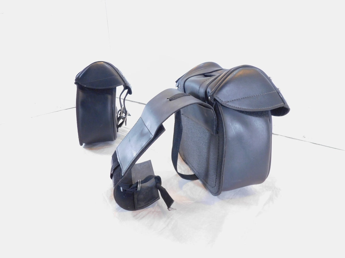Yamaha Virago 1100 XV1100 Saddlemen Rear Black Dual Luggage Container Saddlebags - C3 Cycle