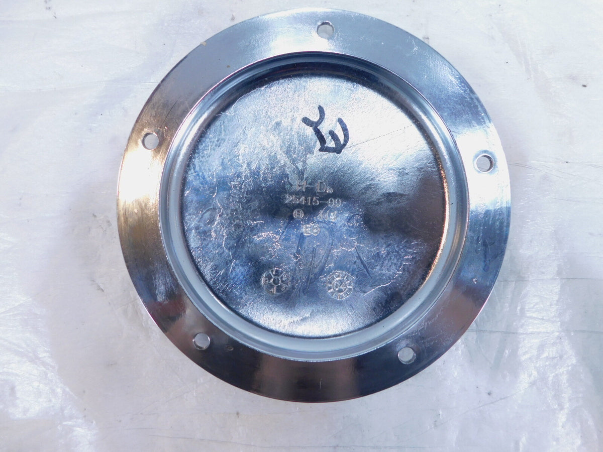 Harley Davidson Twin Cam Touring Dyna Softail Chrome Derby Clutch Cover 25415-99 - C3 Cycle