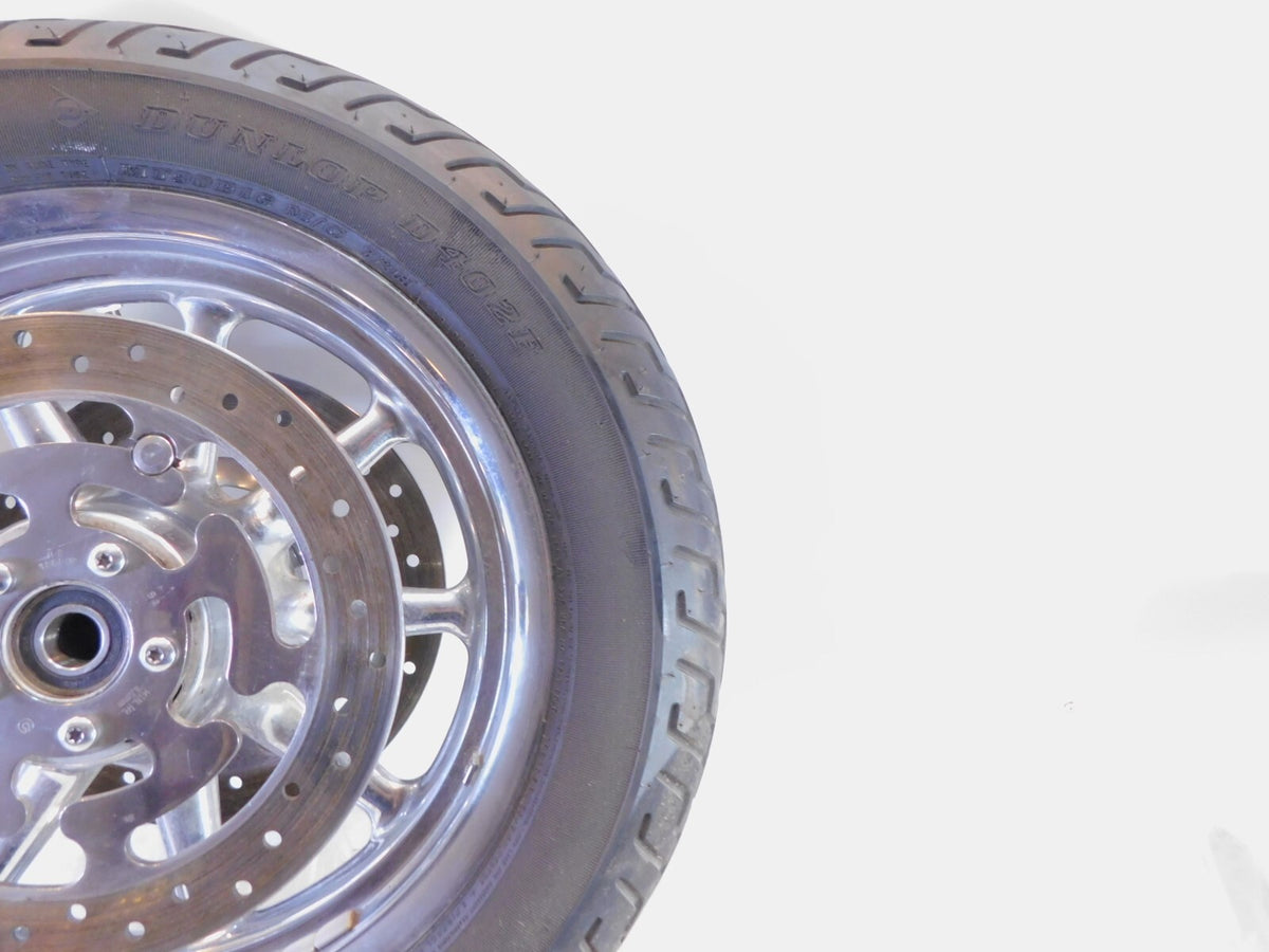 Harley Davidson Road Street & Electra Glide Chrome Cast Front Wheel Rim w/Tire - C3 Cycle