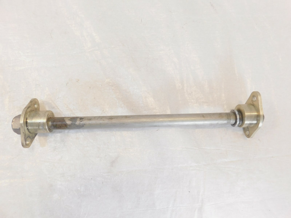 2008 Triumph Street Triple 675 Rear Wheel Swingarm Pivot Bolt Shaft & Adjusters - C3 Cycle