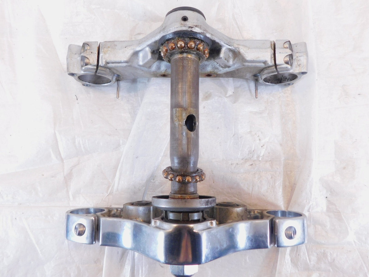 Yamaha V-Star 650 1100 Classic Silverado Front Fork Steering Stem Triple Trees - C3 Cycle