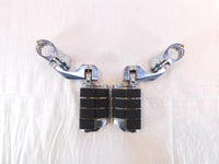 Harley Davidson FXR Dyna Sportster & Softail ISO Black Footpeg Footrest Pegs