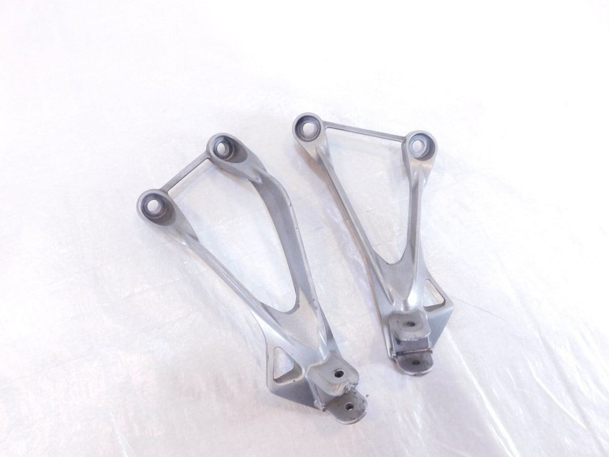 2005-2008 Kawasaki Ninja ZX6R ZX6RR ZX600 Rear Passenger Foot Rest Pegs Brackets - C3 Cycle